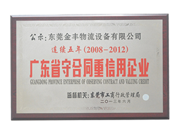 广东省守合同重信用企业